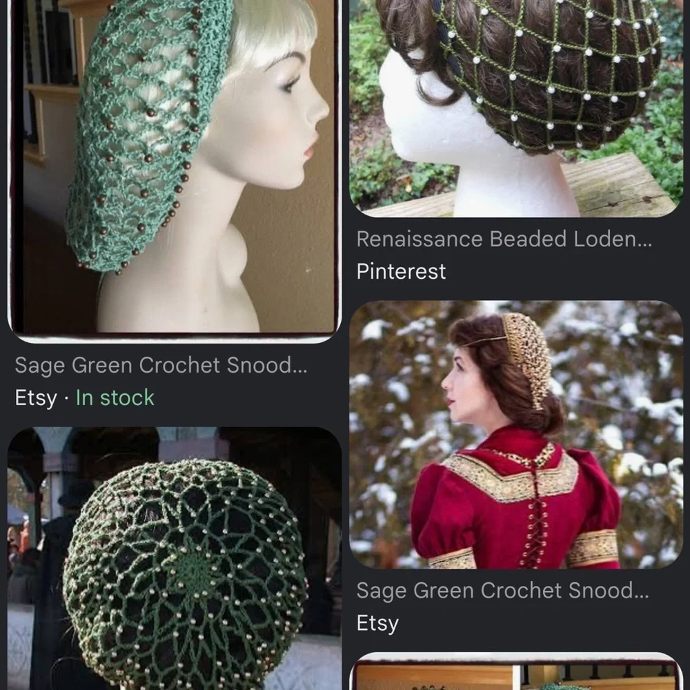Renaissance faire snood hair net